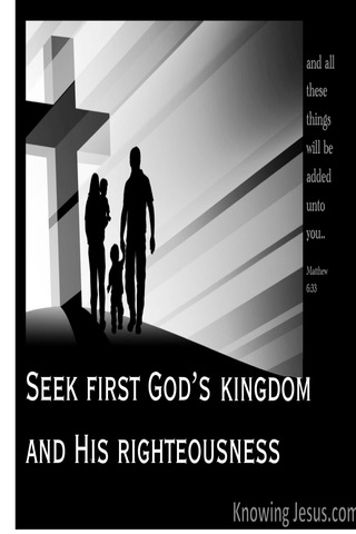 Matthew 6:33 Seek First The Kingdom Of God (black)